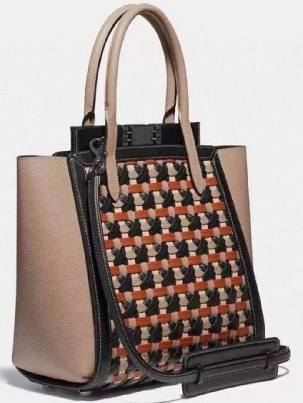 NWT Coach Troupe Tote with Weaving 616